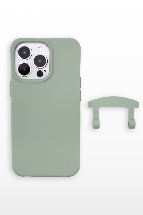 Phone case with clip, Sage