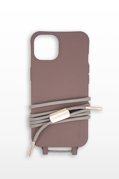 Mobile phone case with detachable cord, Berry & Bohemian