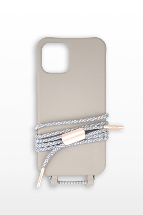 Cell phone case with removable cord, Clay & Foggy