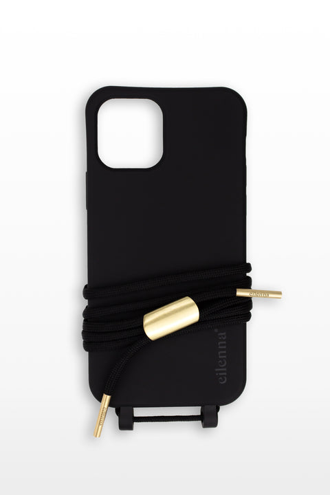 Phone case with detachable cord, Crow & Black Beauty