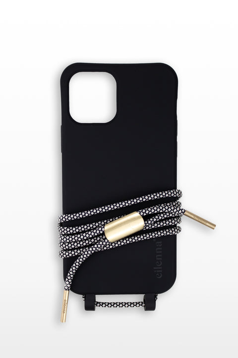 Phone case with detachable cord, Crow & Salt and Pepper