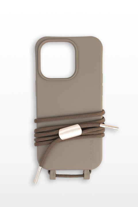 Mobile phone case with removable cord, Oak & Velvet