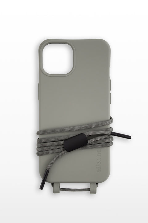 Mobile phone case with detachable cord, Pine & Mud