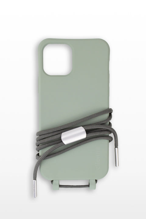 Phone case with detachable cord, Sage & Mud