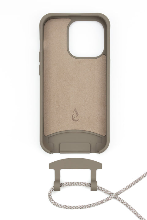 Mobile phone case with detachable cord, Oak & Ginger