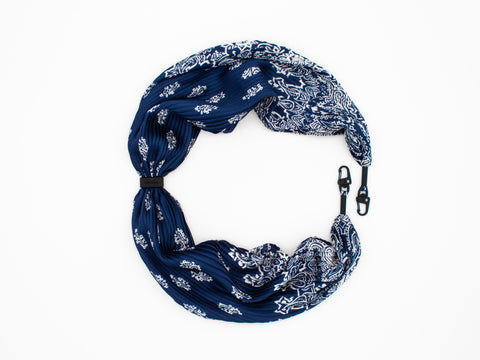 Plisseetuch Bandana Blue