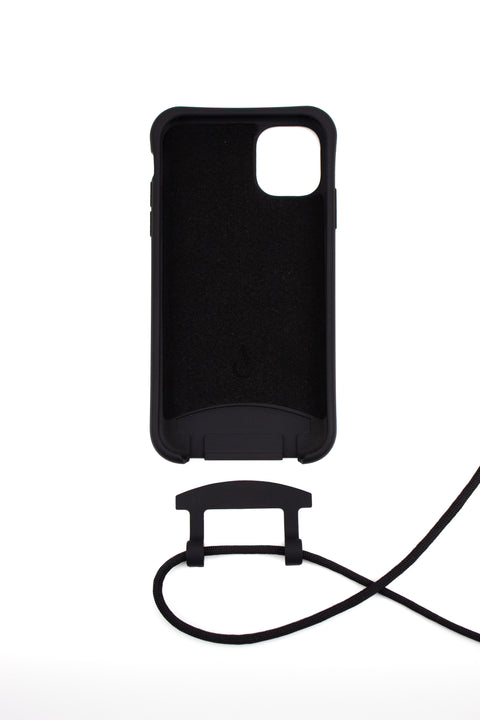 Phone case with detachable cord, Crow & Black Beauty